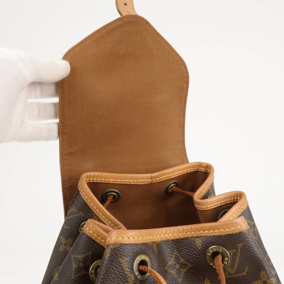Louis Vuitton Classic Monogram Backpack in Rich Brown and Tan - Picture 10 of 16